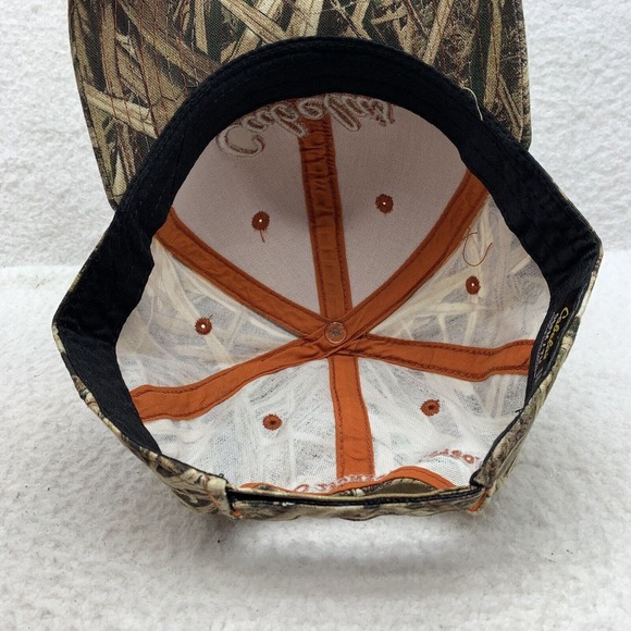 Cabela's Camo Baseball Hat Mens Hook Loop OSFM Brush Marsh Grass Bird Hunting - Picture 5 of 7